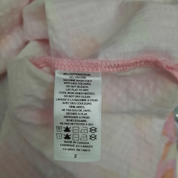 NWT Smash + Tess Malia Hawaiian Check Long Sleeve Button  Front Shirt - Picture 9 of 11